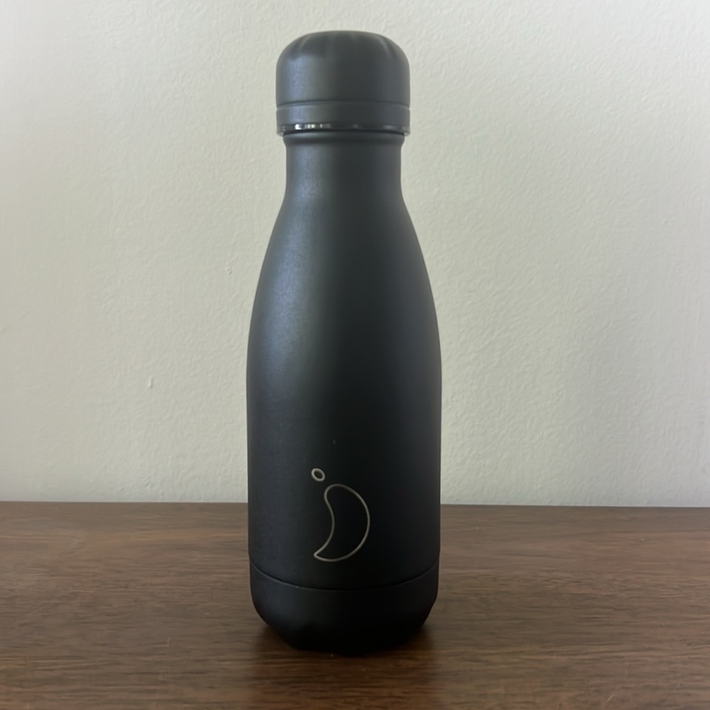 CHILLY’S MONOCHROME BLACK WATER BOTTLE 260ml